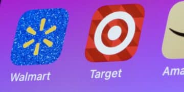 walmart and target app logo