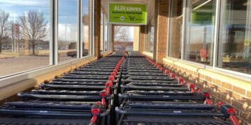Aldi shopping cart