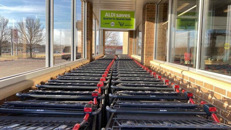 Aldi shopping cart