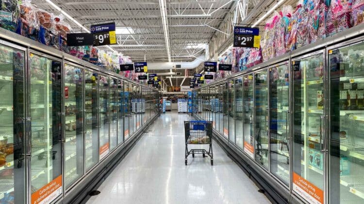 Walmart freezers