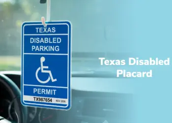 Texas disabled parking placard