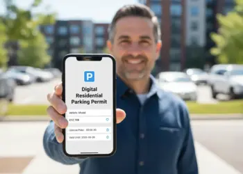 digital residential parking permit in houston