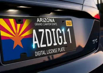 Arizona digital license plate