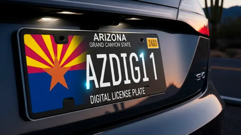 Arizona digital license plate
