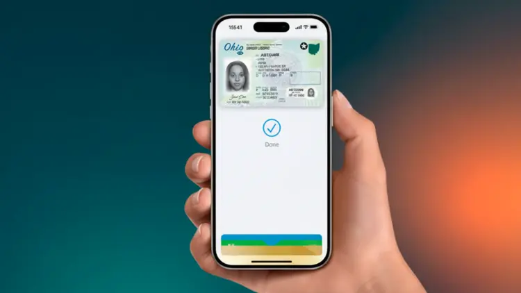 Ohio driving license or state ID to Apple Wallet