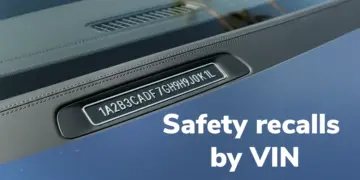 safety recalls by VIN