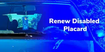 California disabled person parking placard