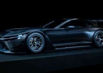 The Toyota GR GT projected to release in 2026