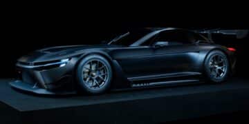 The Toyota GR GT projected to release in 2026
