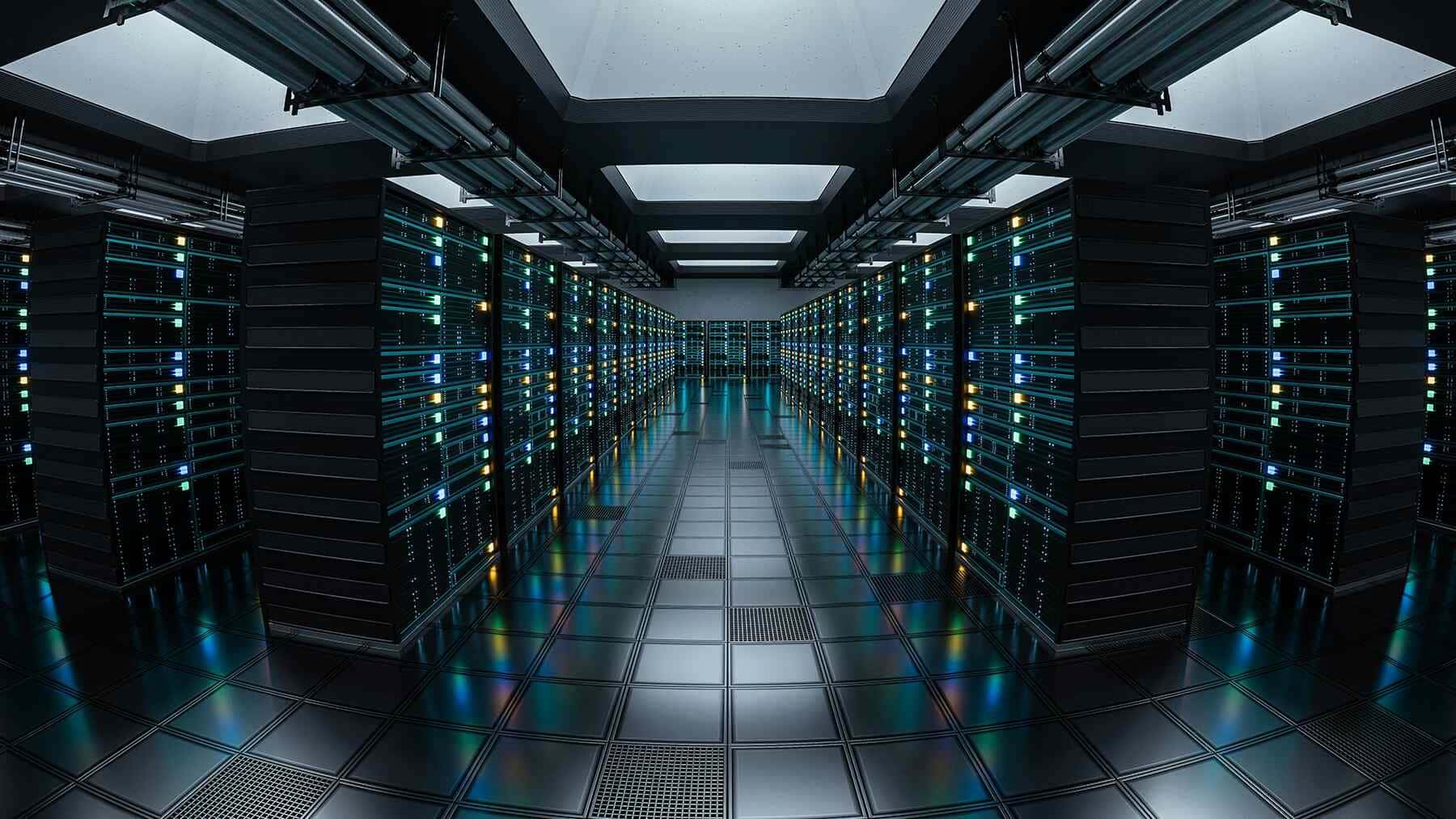 Microsoft, bank of computing equipment