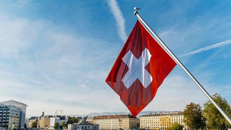 Israel, red flag with white cross