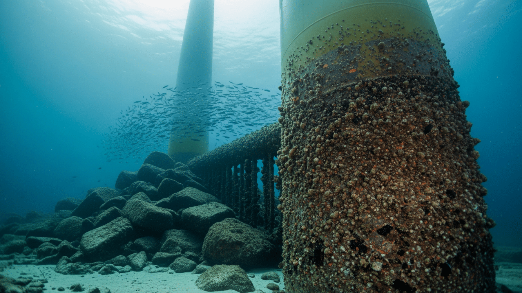 gcn.com - Hugo Rojas - America's first utility-scale offshore wind farm drove 12 steel monopiles into the Atlantic seabed 35 miles off Montauk Point in 2023, and what researchers found living around those legs 18 months later rewrote the rules for ocean energy
