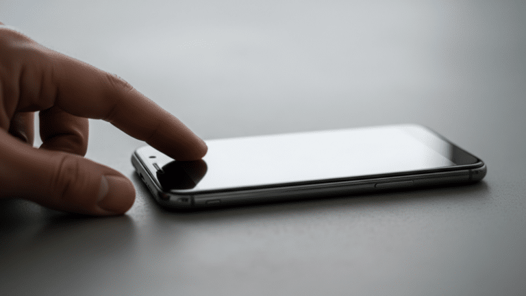 Dormant smartphone on concrete surface representing idle computing hours