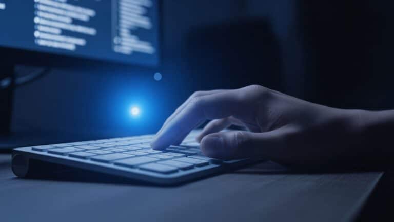 hands typing on keyboard with AI data licensing forum content on screen, comment you