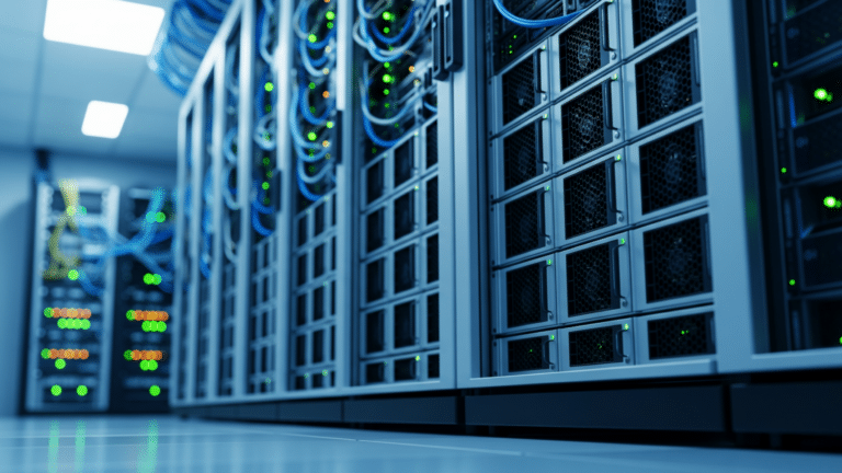 DGX GB300 AI supercomputer server rack inside a military university data center