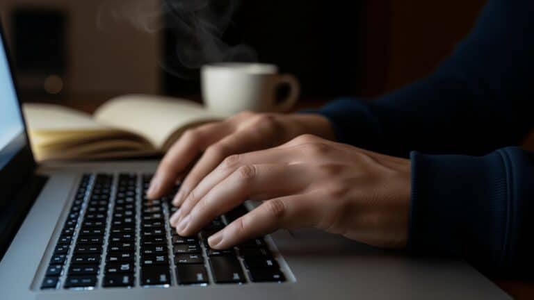 hands typing forum post that feeds AI data licensing pipeline, 200 million