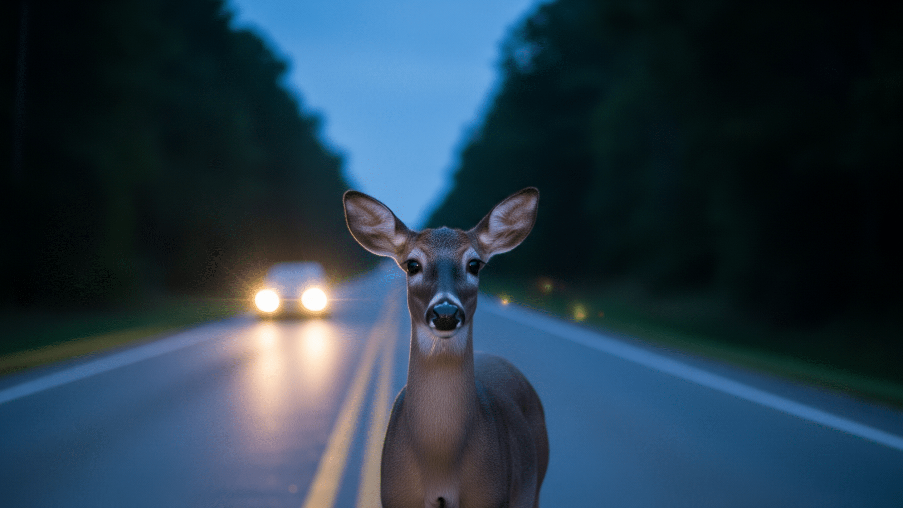 Researchers put 23 deer in a 95-meter chute facing oncoming headlights, and what the animals did in those final seconds upended what automakers thought they knew about the crash