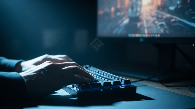 Developer working on open-source SynthID watermarking code at a computer