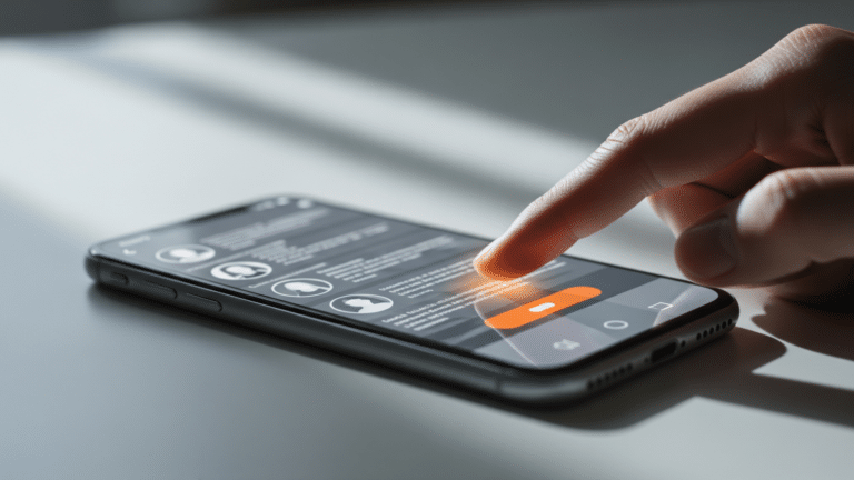Person hovering finger over AI slop report button on a smartphone feed