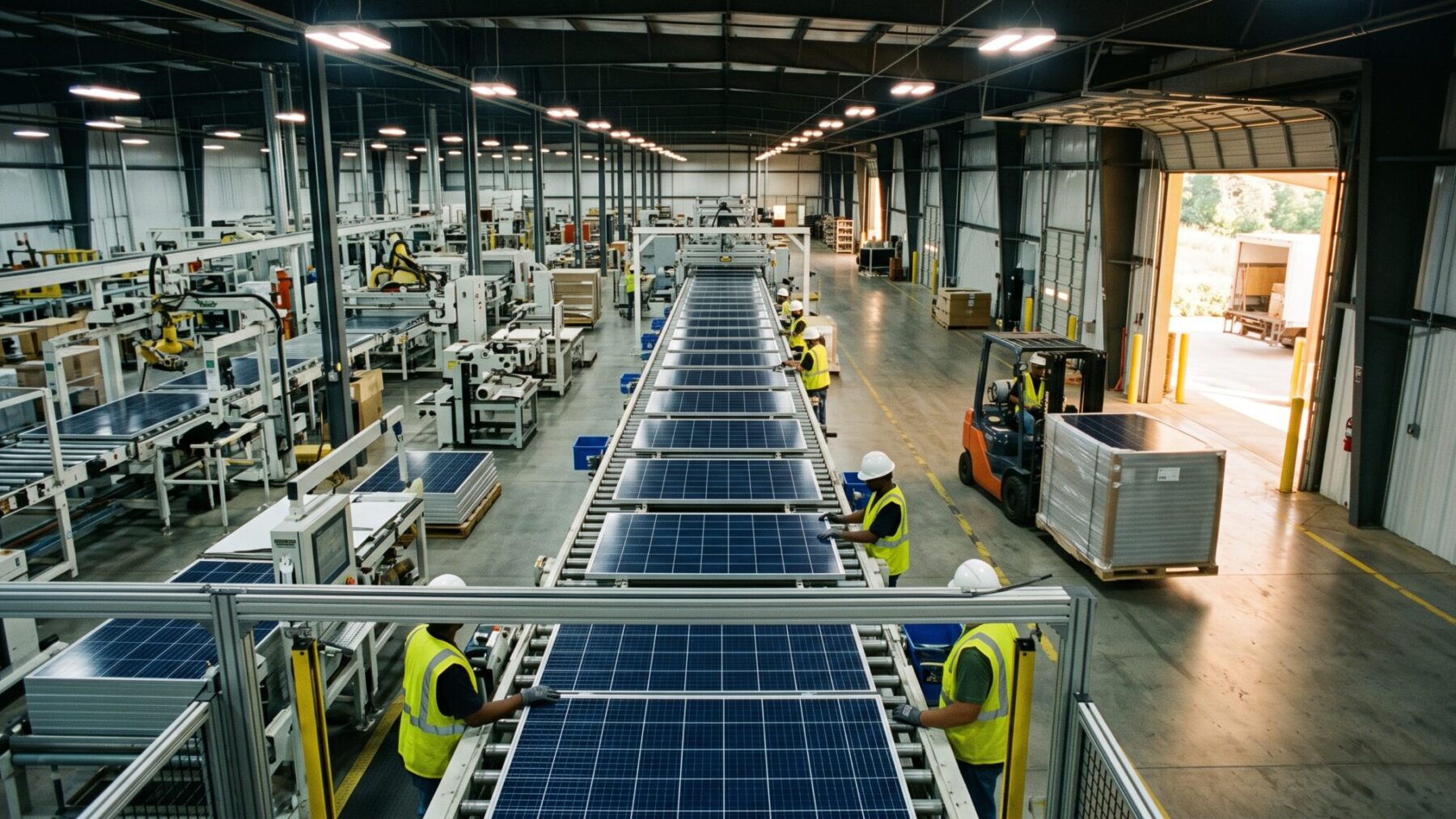 gcn.com - Hugo Rojas - Inside the Georgia campus that completes all four solar-panel steps under one roof: 16,700 finished panels ship every single day and no major solar component crosses an ocean