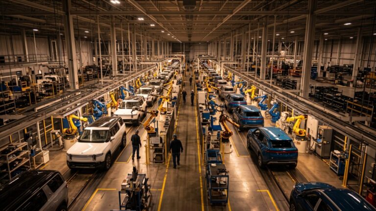 Rivian's Illinois plant added 1.1 million square feet of factory space for its new compact SUV, and the R2 now