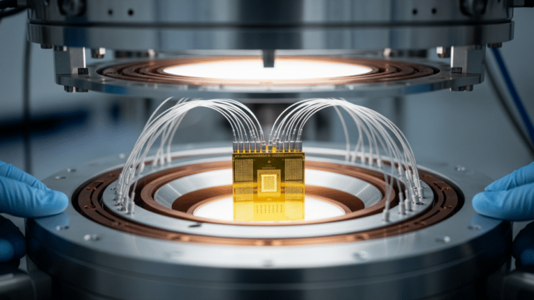 Superconducting two-qubit gate processor inside a cryogenic quantum computing system