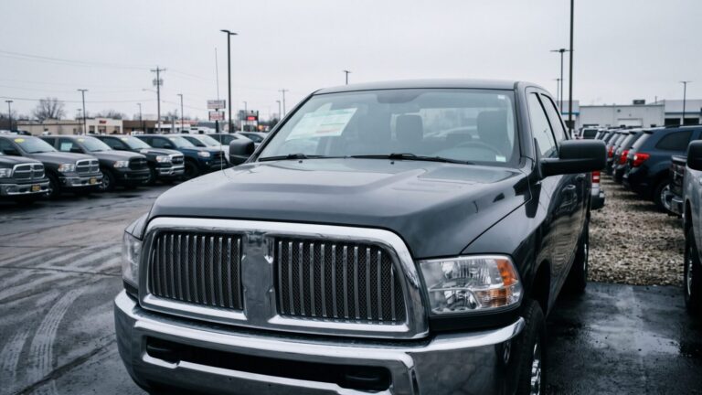 destination fees on full-size truck window sticker at US dealer lot
