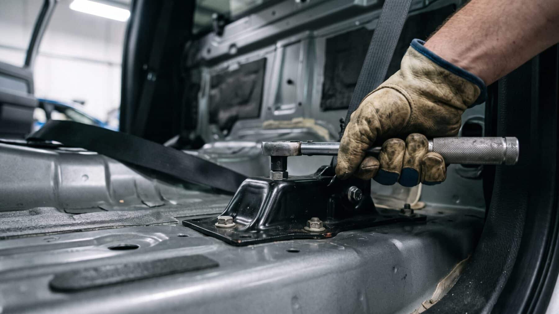 More than 1.2 million full-size pickup trucks carry a rear seat belt whose buckle anchor may not have been properly secured to the body, and the belt reads normal right up until a crash