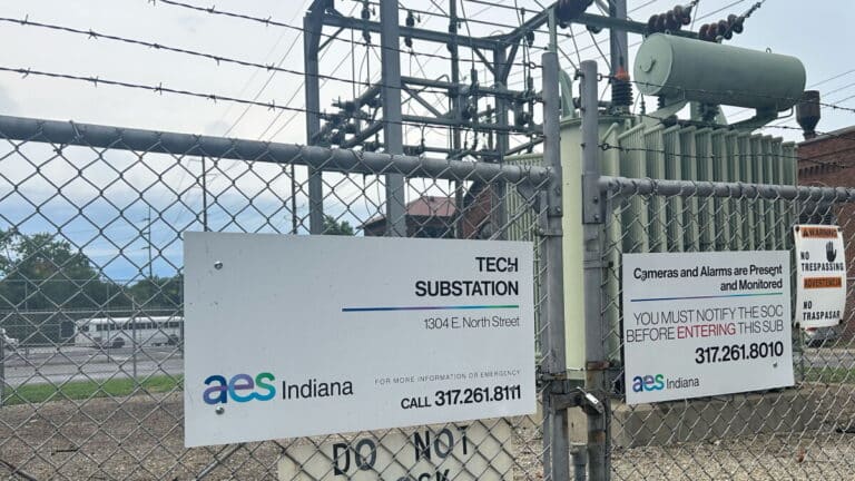 Transmission towers built to power a new Google data center