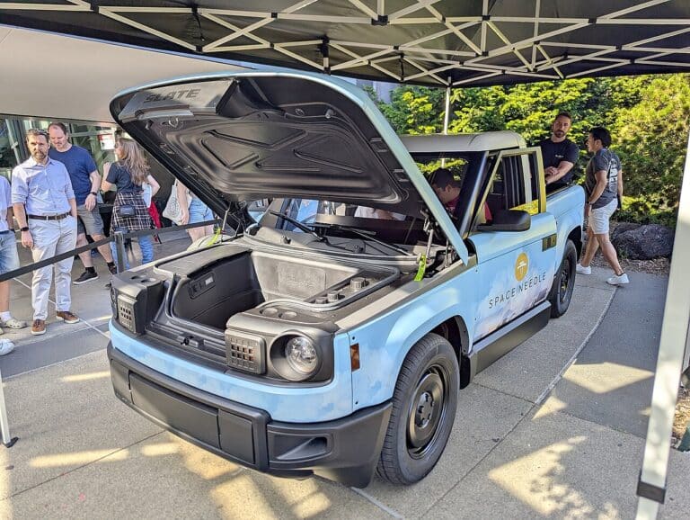 A two door electric pickup rolled into a former EV showroom in Chicago priced near $26,400, and it undercuts a Detroit automaker’s cheapest truck to become America’s lowest priced new pickup