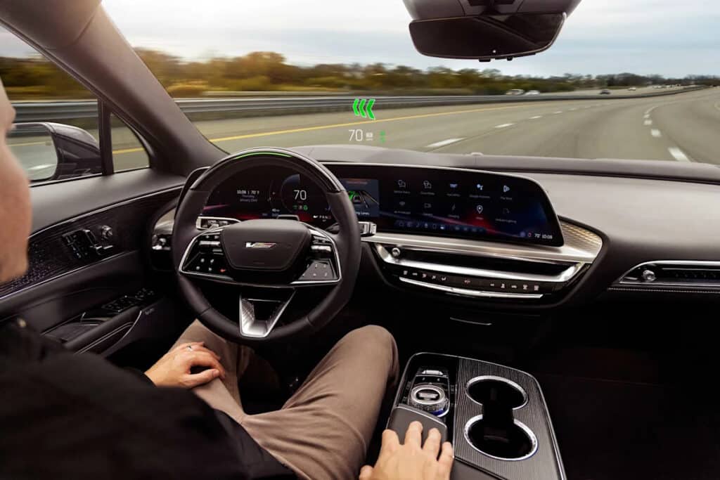 A US automaker bundles 3 free years of hands free highway driving into the sticker price, but most owners still let the $40 monthly bill lapse once it ends 1 Steering wheel showing hands-free driving subscription system engaged on highway, us automaker